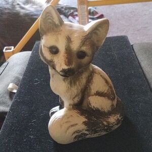 Ceramic Fox Figurine